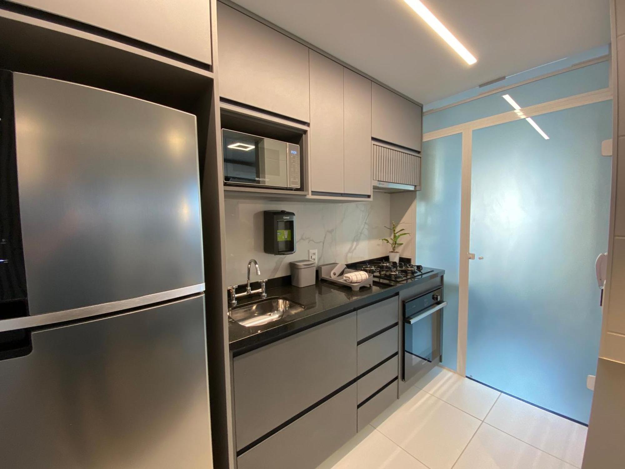 Essenza 360º Air Sky Line, Que Vista! 1 Dorm Brook Apartamento